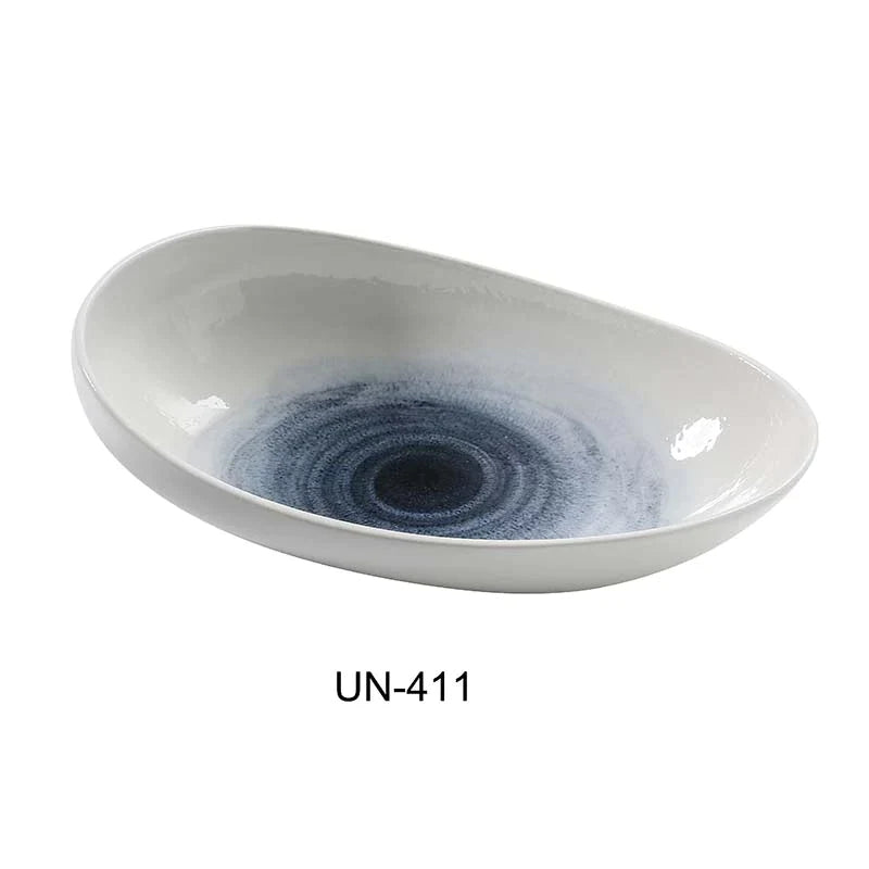 Yanco UN-411 Boat Shape Plate, 45Oz, Pack of 12 (1 Dz)
