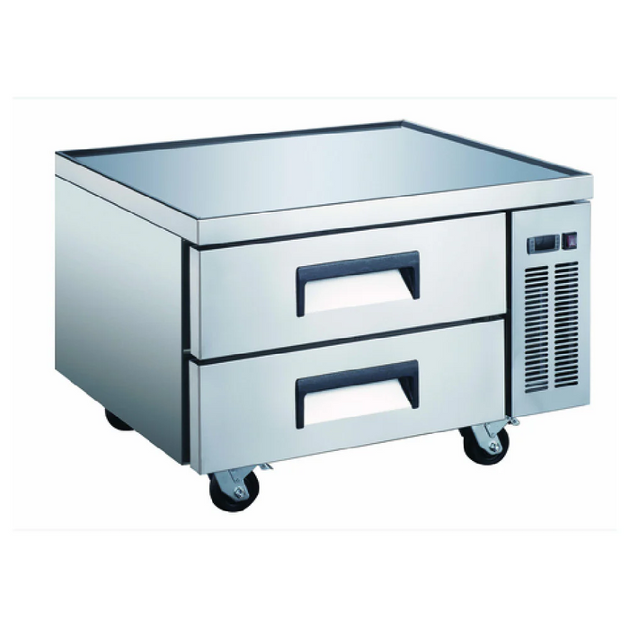 Admiral Craft U-STAR Refrigerated Chef Base with Stainless Steel Top