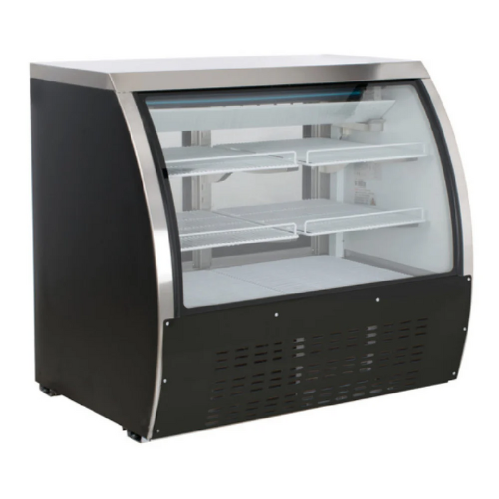 Admiral Craft U-STAR Refrigerated Deli Showcase with Clear Glass Display