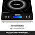 Waring WIH200X Induction/Burner Commercial Single Induction Range 120V
