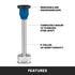 Waring WSB40X Quik Stik Plus 10" 1/2 HP Medium-Duty Immersion Blender 120V