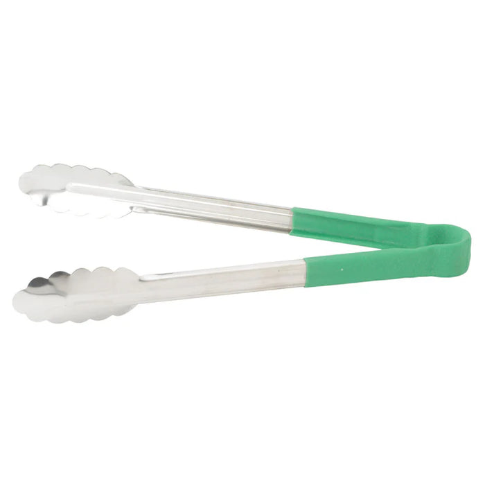 Stainless Steel Utility Tong, Polypropylene Handle by Winco, available in Different Color & Size