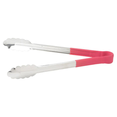 Stainless Steel Utility Tong, Polypropylene Handle by Winco, available in Different Color & Size