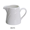 Yanco MM-PC Creamer, Embossed Pattern Bone, White Durable China 6 Oz, Pack of 48 (4 Dz)