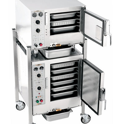 AccuTemp S3/S62401D060 DBL Two Steam'N'Hold™ Boilerless Convection Steamer with stand & casters