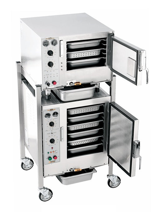 AccuTemp S3/S62401D060 DBL Two Steam'N'Hold™ Boilerless Convection Steamer with stand & casters
