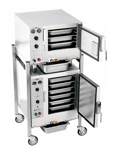 AccuTemp S3/S62403D110 DBL Two Steam'N'Hold™ Boilerless Convection Steamer with stand & casters