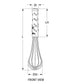 Vollrath 47095 Jacob's Pride® 20-inch stainless steel French whip with nylon handle