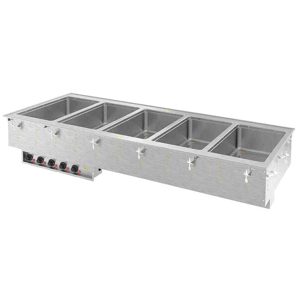 Vollrath 3640801HD 5-Well Marine-Grade Drop-In Hot Well, 208-240V, 5000W