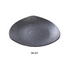 Yanco DB-207 Diamond Black Collection 7″ Triangle Plate, Matte Glaze (3Dz)