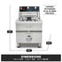 Waring WDF1300 10 lb. Heavy-Duty Deep Fryer