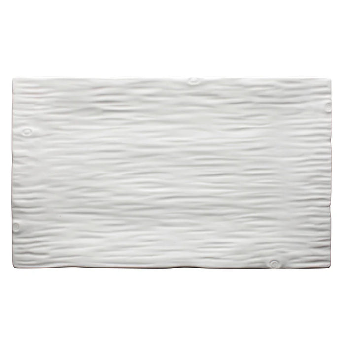 WDP002-Series Dalmata Porcelain Rectangular Platter, Creamy White by Winco