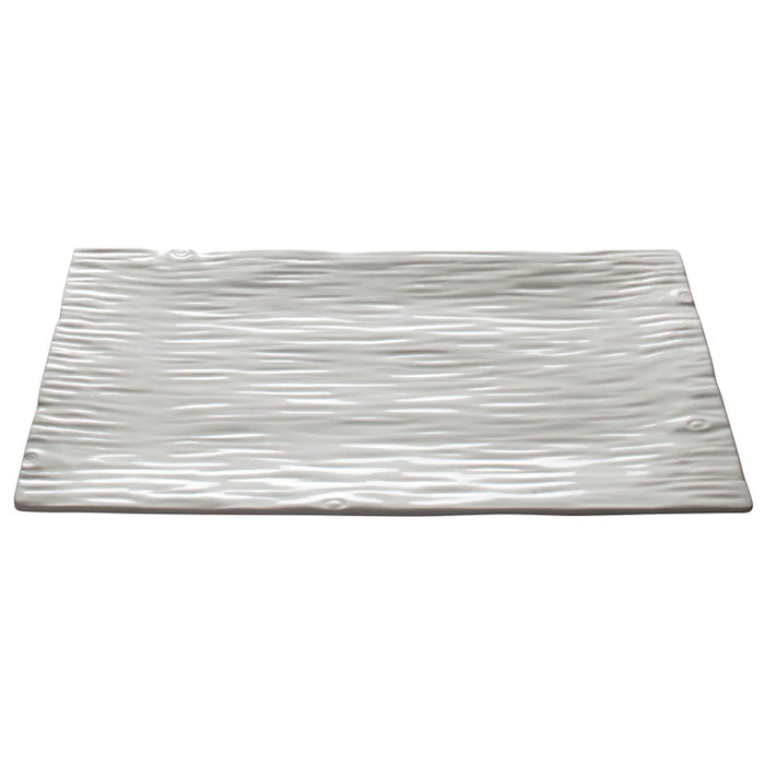 WDP002-Series Dalmata Porcelain Rectangular Platter, Creamy White by Winco