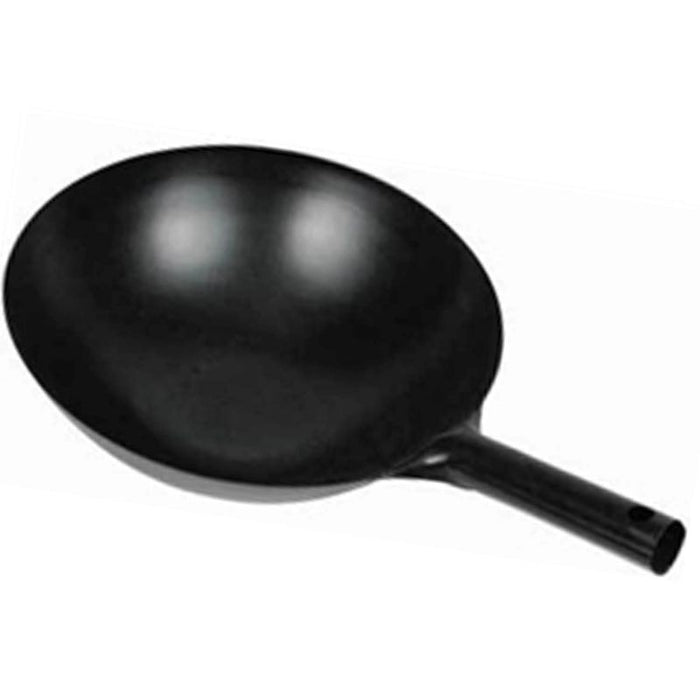 Carbon Steel Wok, Integrated Handle, Black Chinese Wok by Winco,  Available in different Sizes