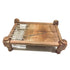 Appetizer Serving Elegant and Stylish Wooden Charpai (Khaat Or Old Traditional Indian Bed)