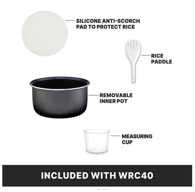 Waring WRC40 Commercial Rice/Multi-Cooker & Warmer-40 Cup (20 Cup Raw)