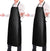 2 Pack Waterproof Rubber Vinyl Apron 40 Inch Chef Aprons for Men Heavy Duty Chemical Work Apron Extra Long Grilling Aprons with Adjustable Bib Apron for Dishwashing Lab Butcher Cooking Kitchen Black
