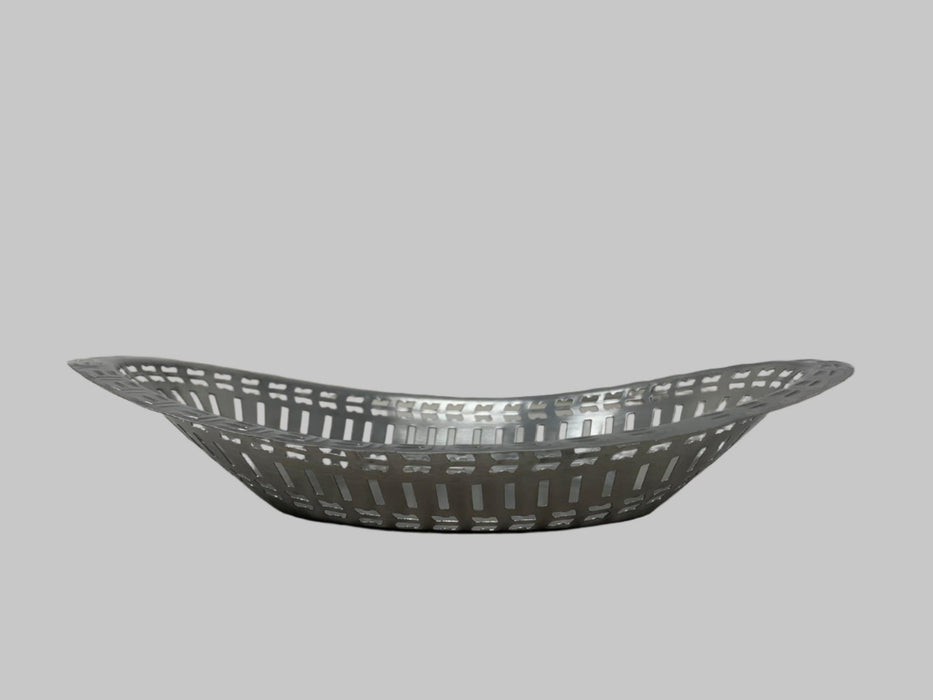 Modern Oval Design Stainless Steel Bread/Fruit Basket