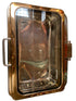 Stainless Steel Golden color rectangle - Hydraulic Chafer (Glass see through top)