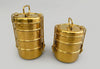Tiffin : Hammered & Brass finish  (Gold look)Tiffins