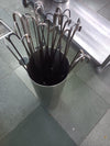 Skewers Organizer :   Storage box Round and rod to hang