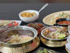 Gold Polished : Stainless Steel Biryani and Curry Handi  with Lid– Double Wall Serveware for Traditional Indian Cooking Available in 24 oz,  30 Oz, 50 oz, 84 Oz, 166 Oz