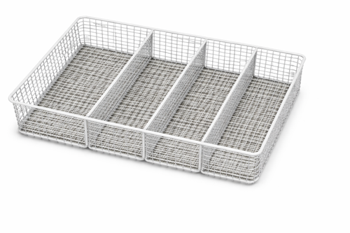Atosa R06004000378 Epoxy Coated Wire Basket with 3 Divider Bar
