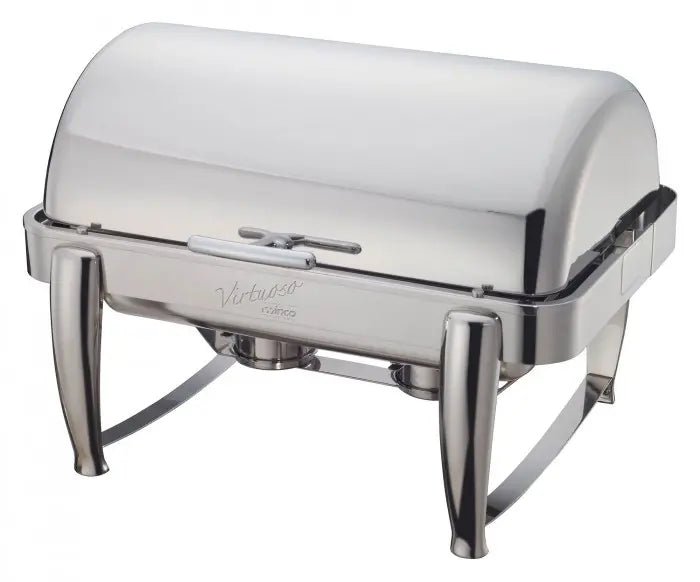 Winco 101B Virtuoso 8qt Full-size Chafer, Roll-top, S/S, Extra Heavyweight (Price/Set)