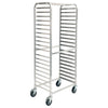 Winco ALRS-20BK 20-Tier Side-Load Sheet Pan Rack with Brakes