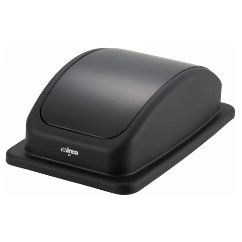Counterbalanced black lid for Winco PTC-23K waste container