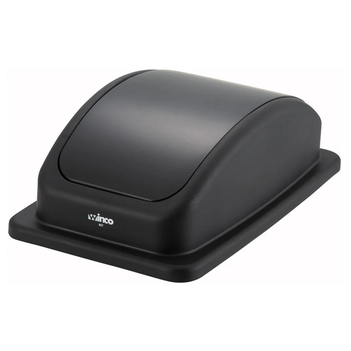 Counterbalanced black lid for Winco PTC-23K waste container