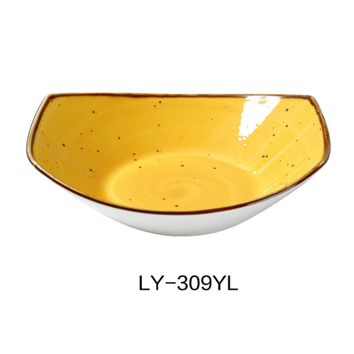 Yanco LY-309YL Lyon China Pasta/Salad Plate 20 Oz Yellow (2Dz)