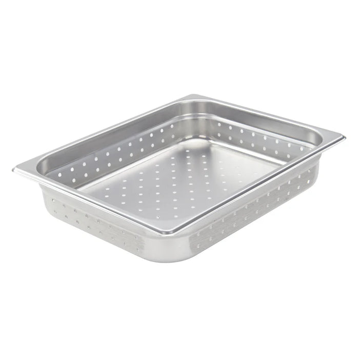 Winco SPJH-SERIES, Perforated Steam Pan, 22 Gauge Stainless Steel (Price / Piece) - Available in Different Sizes
