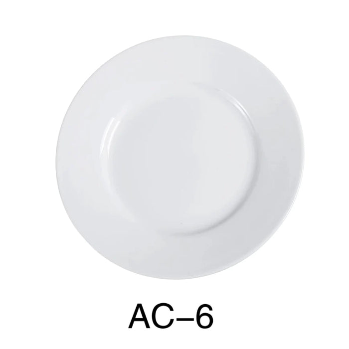 Yanco AC-6 6 1/4" Plate, Porcelain, Super White Pack of 36 ( 3 Dz )