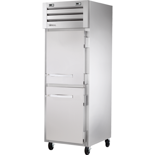 True STA1DTA-2HS-HC Reach-In Solid Half Swing Door Dual Temperature Alternative Refrigerator/Freezer