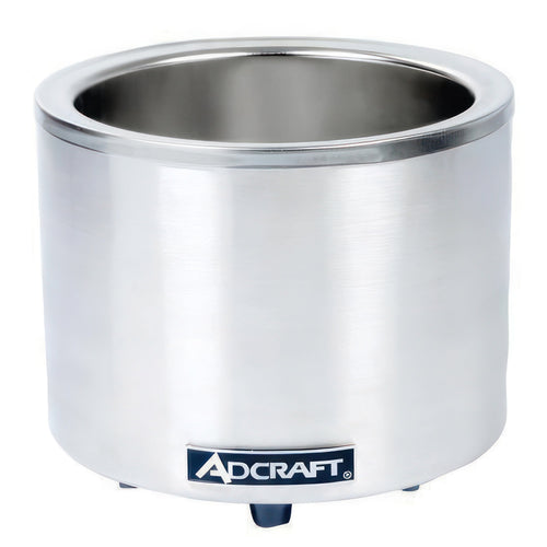 Adcraft FW-1200WR round stainless steel food cooker and warmer