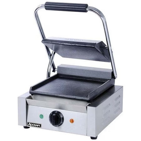 Adcraft SG-811/F Single Flat Commercial Sandwich Grill