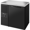 True TBR36-RISZ1-L-B-S-1 Reach-In Single Zone Refrigerator with Left Side Refrigeration System. Black Exterior and Solid Swing Doors