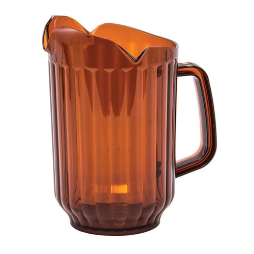 Polycarbonate Pitcher, 3 Spout, Amber, 60 Oz by Winco