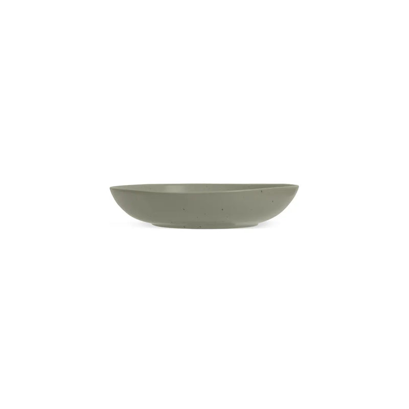 Ariane Earth Mist Green Dots Porcelain Deep Plate ( Case of 6 )