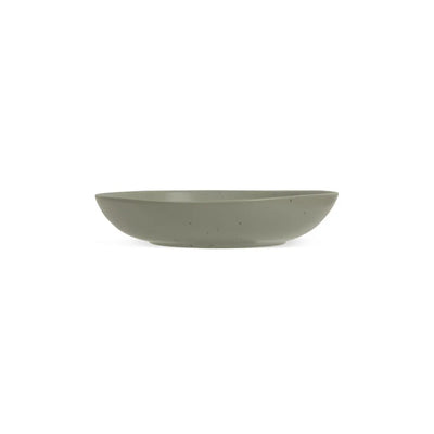 Ariane Earth Mist Green Dots Porcelain Deep Plate ( Case of 6 )