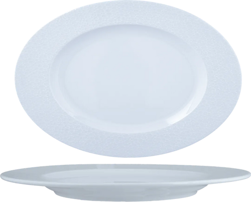 Ariane Mineral Oval White Porcelain Platter ( Case Of 6 )