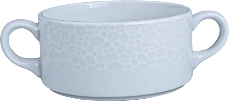Ariane Mineral 10 1/7 Oz Porcelain Soup Bowl With Handles ( Case Of 8 )
