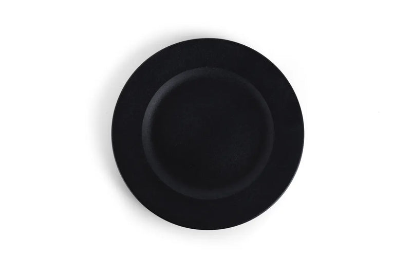 Ariane Black Dazzle Round Porcelain Plate ( Case Of 12 )