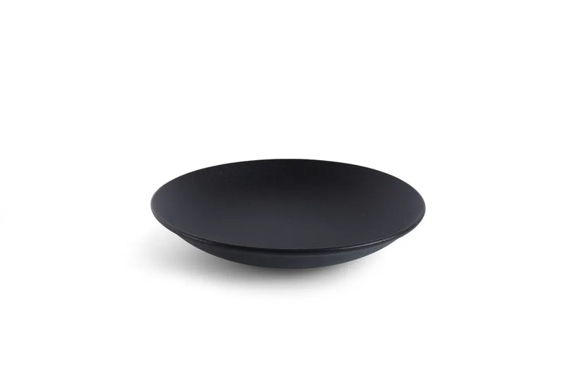 Ariane Black Dazzle 10 1/4" Round Porcelain Coupe Deep Plate ( Case Of 6 )