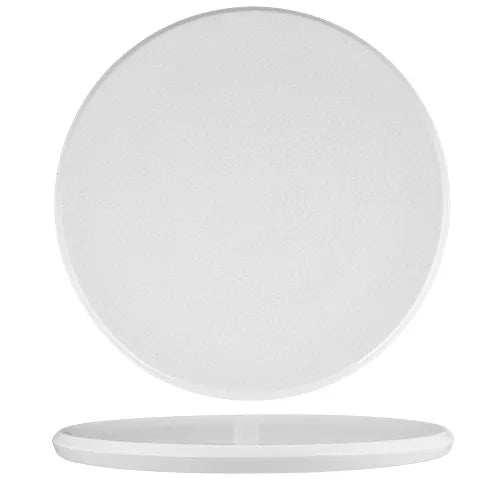 Ariane Crackle Round Porcelain Coupe Flat Edge Plate ( Case Of 12 )