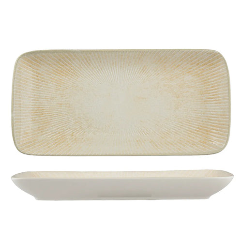 Ariane Paros Sand Rectangular Porcelain Platter ( Case Of 6 )