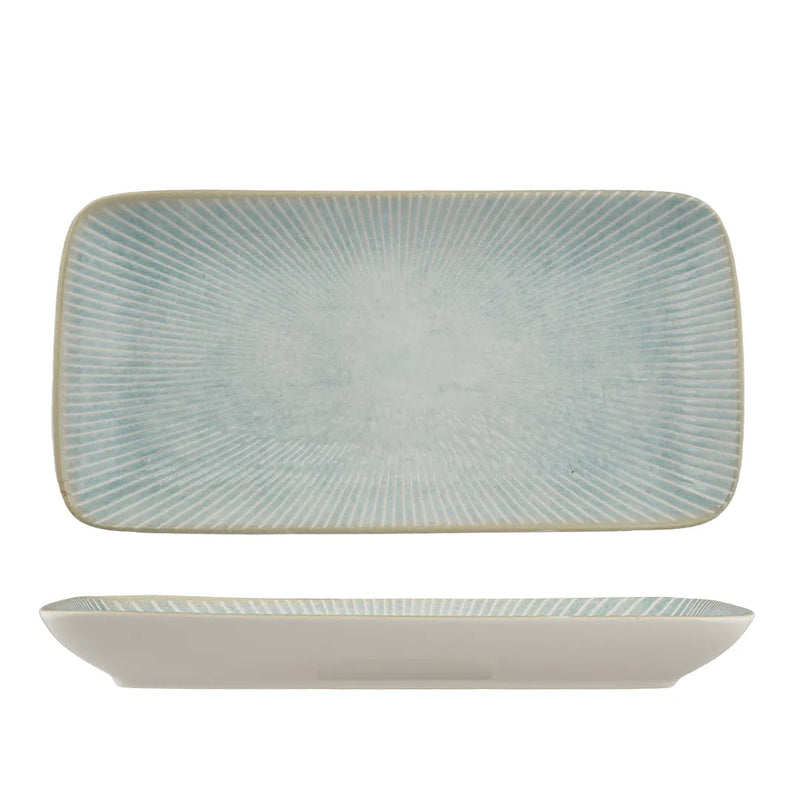 Ariane Paros Aqua Rectangular Porcelain Platter ( Case Of 6 )