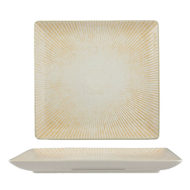 Ariane Paros Sand Square Porcelain Platter ( Case Of 6)