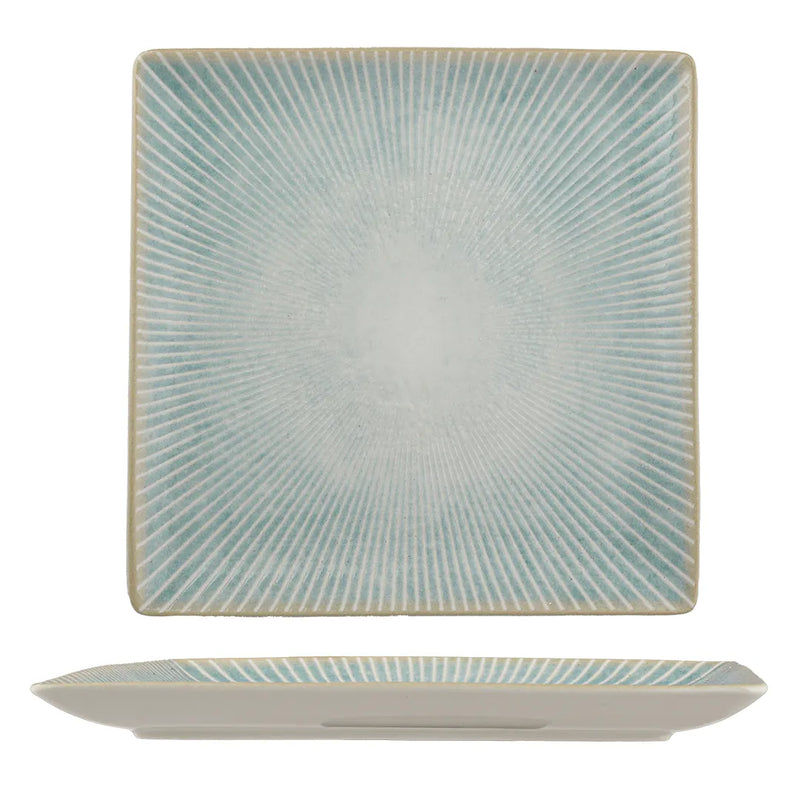 Ariane Paros Aqua Square Porcelain Platter ( Case Of 6 )